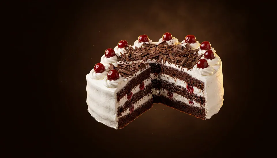 Black Forest Cake – eggless cake from Mohit Bakery, Delhi