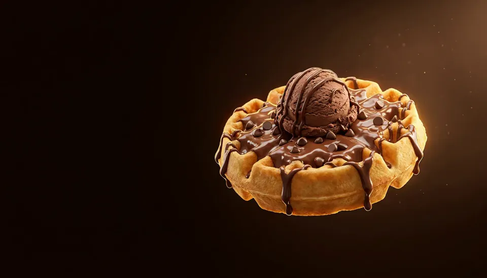 Choco Chocochips Waffle – eggless waffle from Mohit Bakery, Delhi