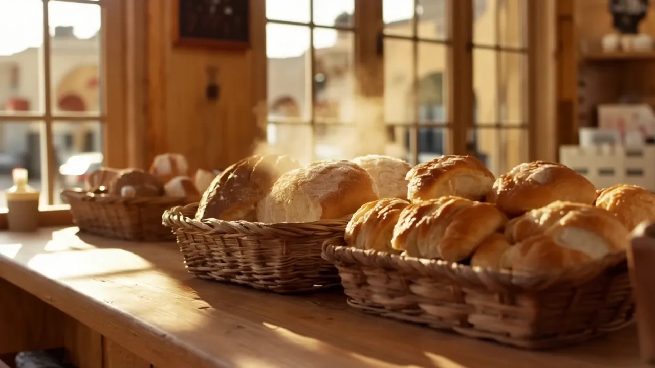 Fresh eggless breads from the Mohit Bakery kitchen